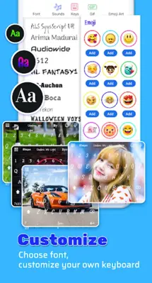 Fonts Keyboard & Emoji android App screenshot 7